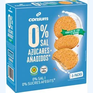 Galletas sin Sal y sin Azúcar 600 Gr