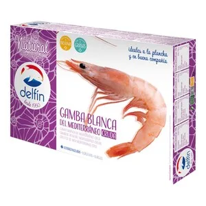 Delfín Gamba Blanca del Mediterráneo, Cruda y Ultracongelada Delfín (p.n.e) 1 Kg. 1000 G