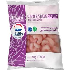Gamba Pelada 60-80 Piezas  Delfin 600 G