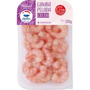 Gamba Roja Cruda Pelada del Índico  Delfin 0.2 KG