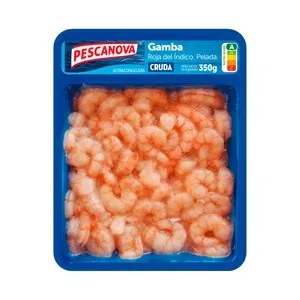 Pescanova Gamba Roja del Índico, Pelada y Cruda 350 G.