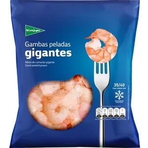 Gambas Peladas Gigantes 35-40 Piezas  el Corte Ingles 400 G