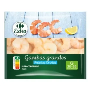 Gambas Peladas Grandes Carrefour Extra 360 G