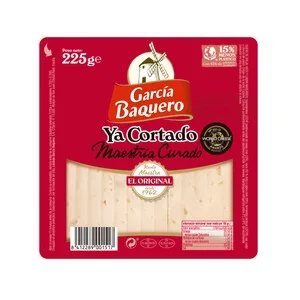 García Baquero Queso Curado de Oveja, Cabra y Vaca Ya Cortado García Baquero, Cuña de 250 G. 225 G