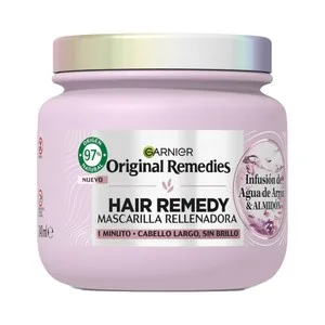 Original Remedies de Garnier Máscarilla Capilar Rellenadora, para Cabellos Largos sin Brillo 300 Ml.