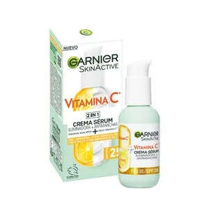Garnier Skin Active Sérum 2 en 1 (crema Hidratante + Sérum), para Piel Apagada con Tono Irregular 50 Ml.