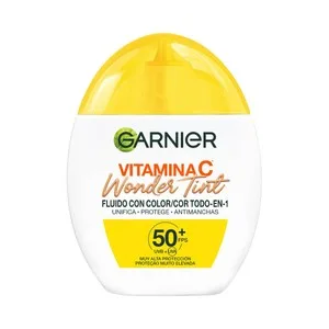 Garnier Vitamina C Wonder Tint Fluido Solar con Color (medio) y FPS 50+ (muy Alto) 40 Ml.