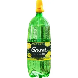 Agua de Soda Geiser Aromatizada Lima Limón con Dosificador Sifón Geiser