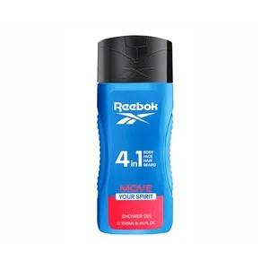 Reebok Gel de Baño Hombre Spir It 4 en 1 250 Ml.
