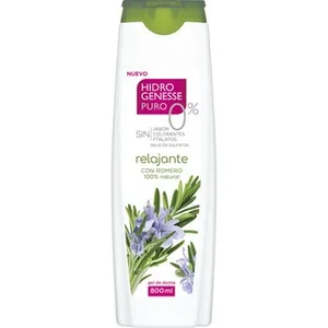 Gel de Baño Puro 0% Relajante sin Jabón Colorantes ni Ftalatos Hidrogenesse