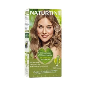 Naturtint Gel de Coloración Permanente sin Amoníaco, Tono 8n Rubio Trigo Naturtin.