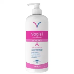 Gel Higiene Íntima Ph Balance con Gynoprebiotic Vagisil 500 Ml.