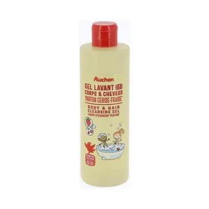 Producto Alcampo Gel y Champú para Cuerpo y Cabello, con Aroma a Cereza y Fresa 250 Ml.