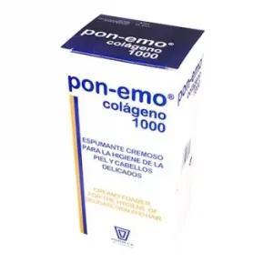 Gel y Champú para la Higiene de la Piel y Cabellos Delicados Pon-emo Colágeno 1000 Ml.