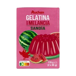 Producto Alcampo Gelatina en Polvo con Sabor a Sandia 170 G.