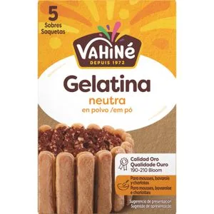 Gelatina en Polvo Neutra, 5 Sobres 30 Gr
