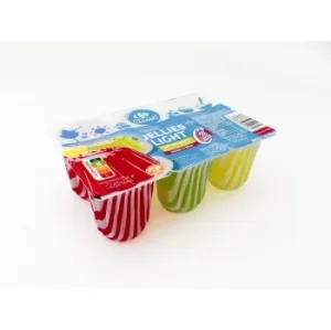 Gelatina Light Sabores Classic´ Carrefour sin Gluten y sin Azúcar Añadido Pack de 6 Unidades de 100 G.