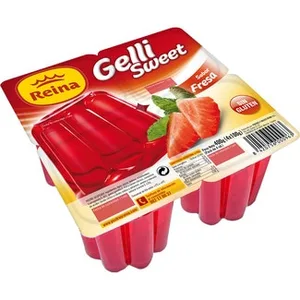 Gelli Sweet Gelificado Sabor a Fresa sin Gluten Pack 4 Reina