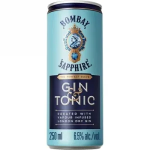 Ginebra Bombay Sapphire con Tónica Lata 25 Cl.
