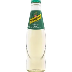 Ginger Ale 100% Aromas Naturales bajo en Calorías (envase de Vidrio) Schweppes