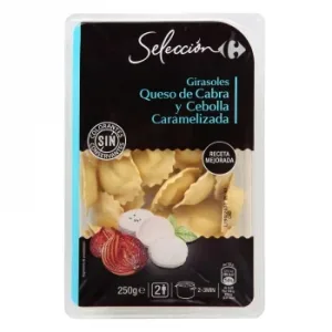 Girasoles de Queso de Cabra y Cebolla Caramelizada Carrefour Selección 250 G.