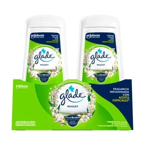 Glade Muguet Ambientador Absorbeolores con Fragancia Infusionada con Aceites Esenciales 2 X 150 G 300 G
