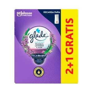 Glade Touch & Fresh Recambio para Ambientador con Aroma a Lavanda y Aloe Vera 3 X 10 Ml. 3 UD