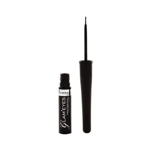 Rimmel Glam Eyes Tono 001  Delineador de Ojos  Liquido con un Acabado Preciso.