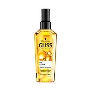 Gliss Aceite Capilar Reparador de Daños, para Todo Tipo de Cabellos Gliss de Schwarzkopf 100 Ml. 75 ML