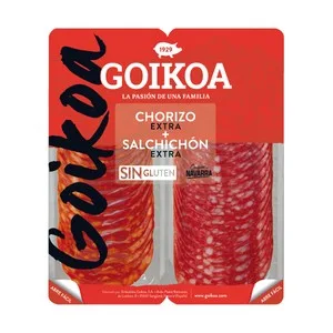 Goikoa Chorizo y Salchichón de Categoría Extra, Cortado en Lonchas 2 X 90 G 180 G