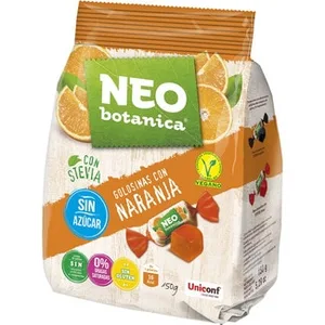 Golosinas con Naranja sin Azúcar, con Stevia y sin Gluten NEO Botanica 150 G