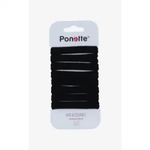 Goma Básica Grande Negra Ponette 8 Ud.