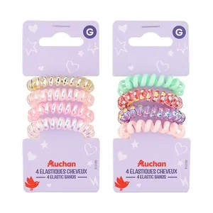 Cosmia Gomas de Pelo Elásticas Tipo Teléfono de Diferentes Colores 4 Uds.