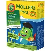 Gominolas Infantiles Omega 3 Sabor Frutas Mollers, Caja 45 Uds
