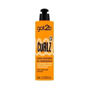Got2b Curlz Crema Activadora de Rizos para Cabellos Ondulados, Rizados o Encrespados 200 Ml.