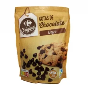 Gotas de Chocolate Negro Carrefour Original sin Gluten 250 G.