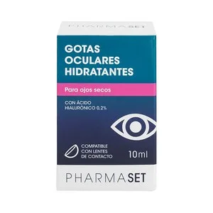 Pharmaset Gotas Oculates con Acción Hidratante, Especiales para Ojos Secos Pharmaset 10 Ml.