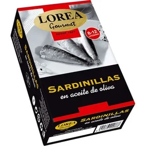 Gourmet Sardinillas en Aceite de Oliva 8-12 Piezas Lorea