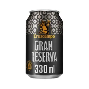 Cruzcampo Gran Reserva Cerveza Rubia 100% Malta Lata de 33 Cl. 330 ML