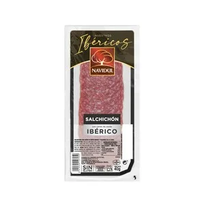 Navidul Gran Selección Salchichón con Carne de Cerdo Ibérico, sin Gluten y Cortado en Lonchas 40 G.