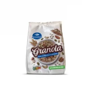 Granola Carrefour Sensation Baja en Azúcares 400 G.