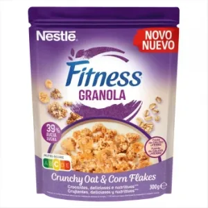 Granola de Avena Crujiente y Corn Flakes Nestlé Fitness 300 G.
