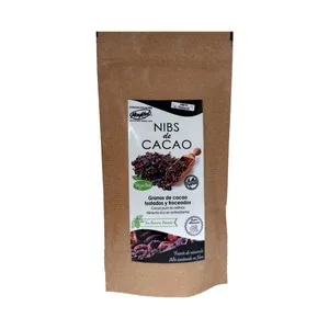 Maykhel Granos de Cacao Puro Tostados y Troceados Maykhel 250 G.