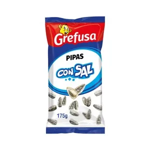 Grefusa Pipas G  Pipas con Sal  en Bolsa 175 G.