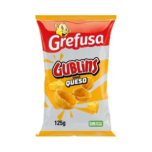 Grefusa Snack de Maíz Gublins XL Sabor Queso  124g 124 G