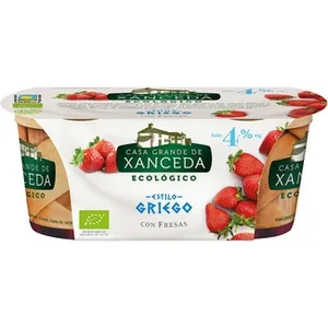 Griego con Fresas 4% M.g. Ecológico Pack 2 Casa Grande de Xanceda