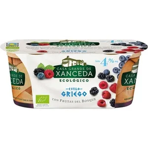 Griego con Frutas del Bosque 4% M.g. Ecológico Pack 2 Casa Grande de Xanceda
