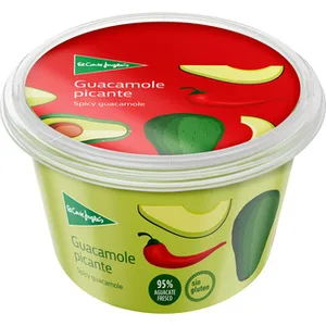 Guacamole Fresco Picante sin Gluten  el Corte Ingles 200 G