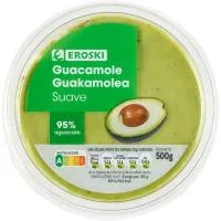 Guacamole Suave Eroski, Tarrina 500 G