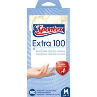 Guante Fino Extra Talla Mediana 7 Spontex, Caja 100 Uds